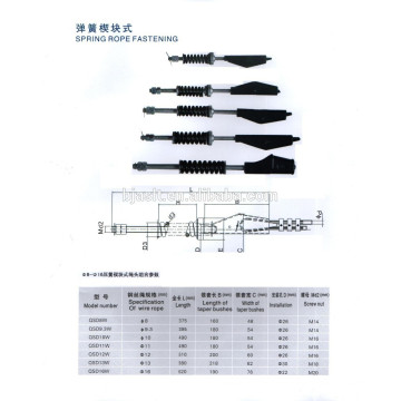 Spring Rope Fastening/elevator parts/elevator rope attachment